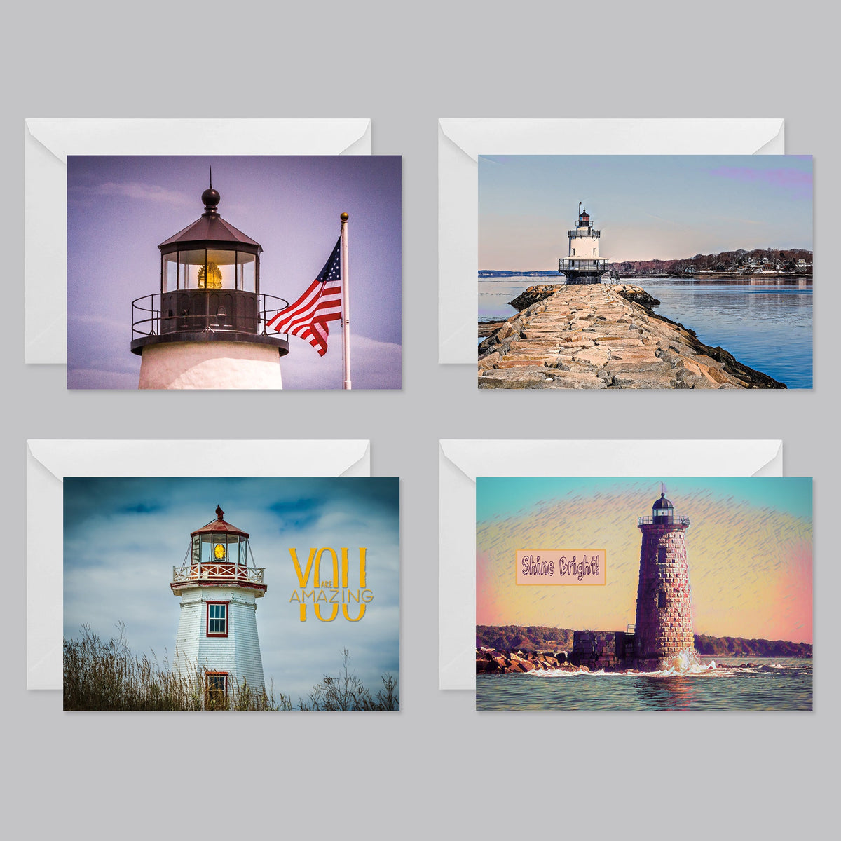 Best Lighthouse Beacons Greeting Card Set - The Photography Bar