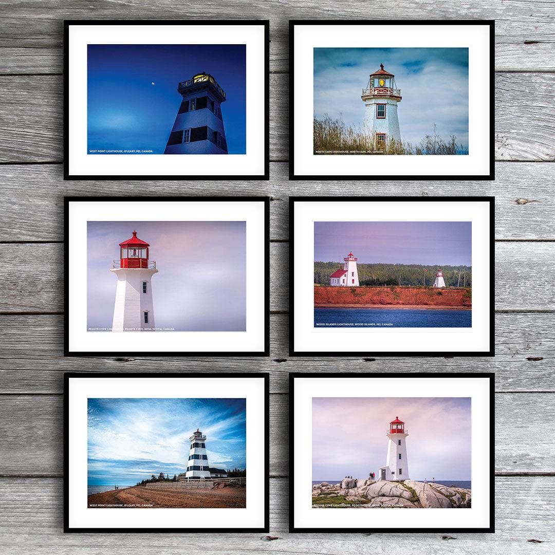 Canadian Lighthouse Print Set - The Photography Bar