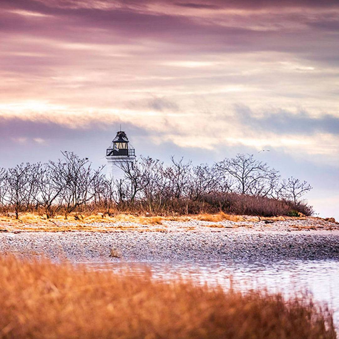 Fayerweather Lighthouse Golden Sunset - The Photography Bar