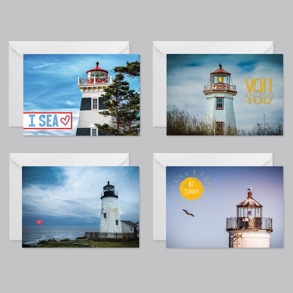 Lighthouse Landscape Greeting Card Set - The Photography Bar