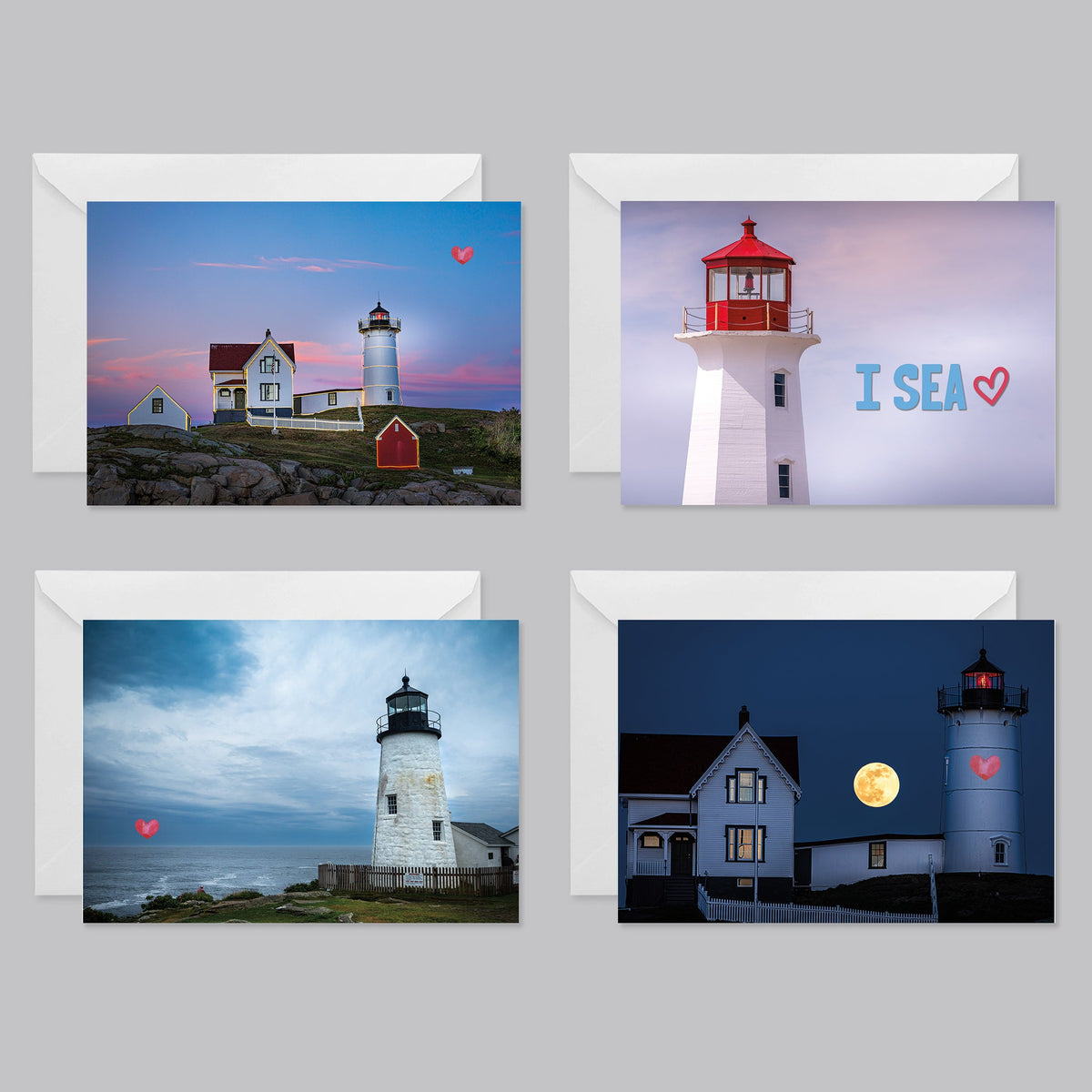 Lighthouse Love Greeting Card Set - The Photography Bar