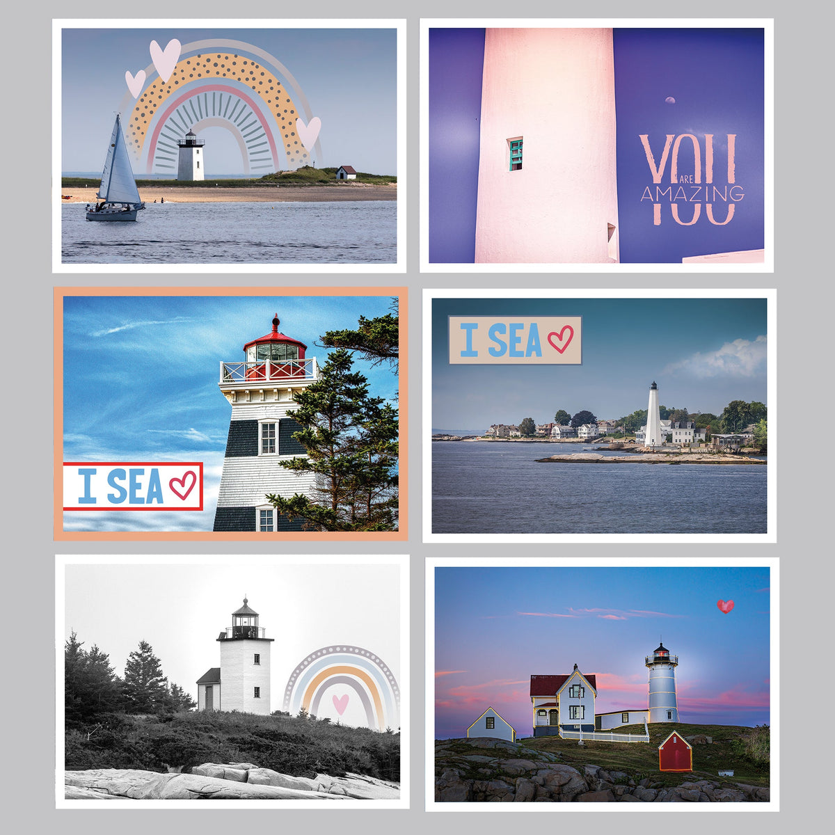 Lighthouse Love Postcard Set - The Photography Bar