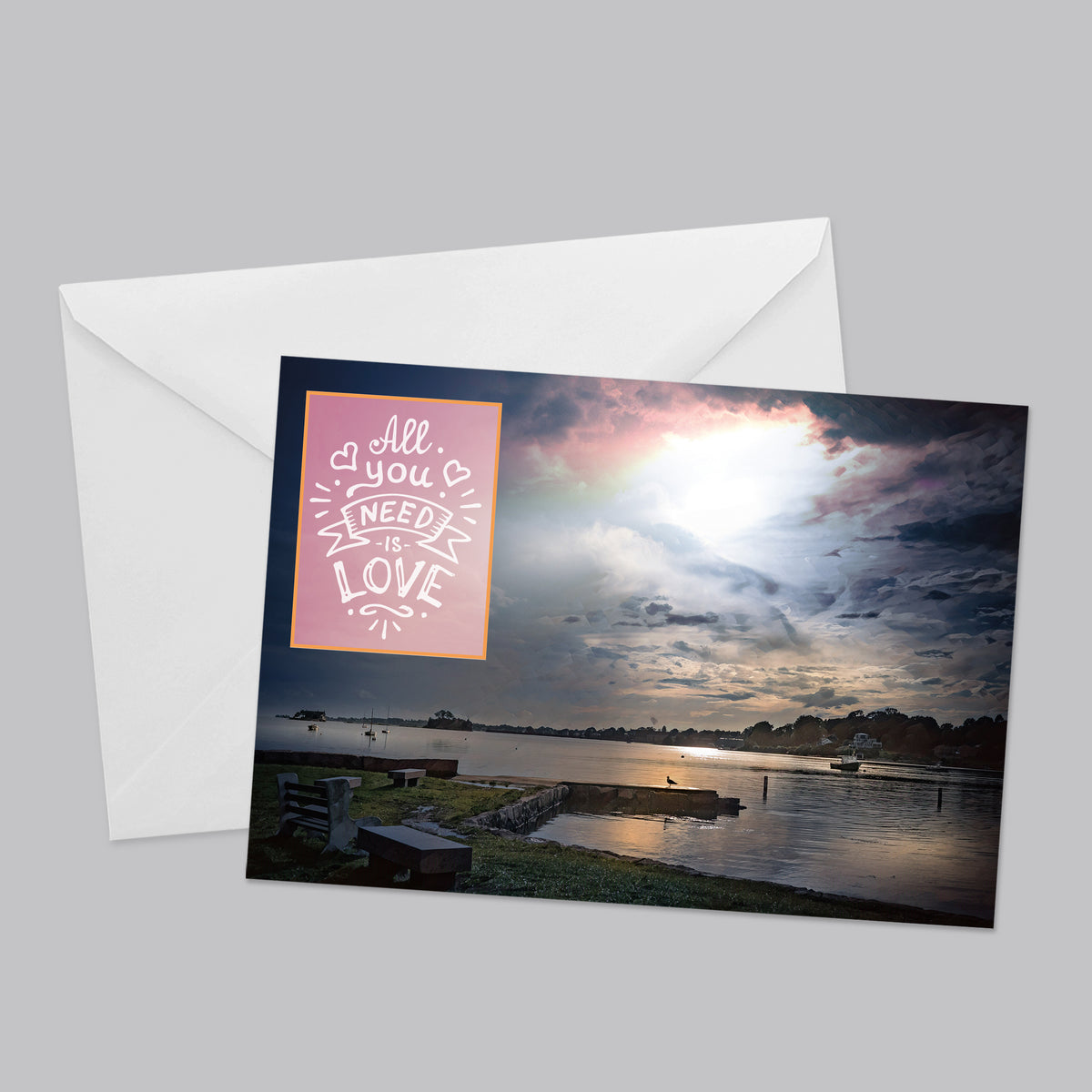 Magical Sunsets and Hearts Greeting Card Set - Thephotographybar