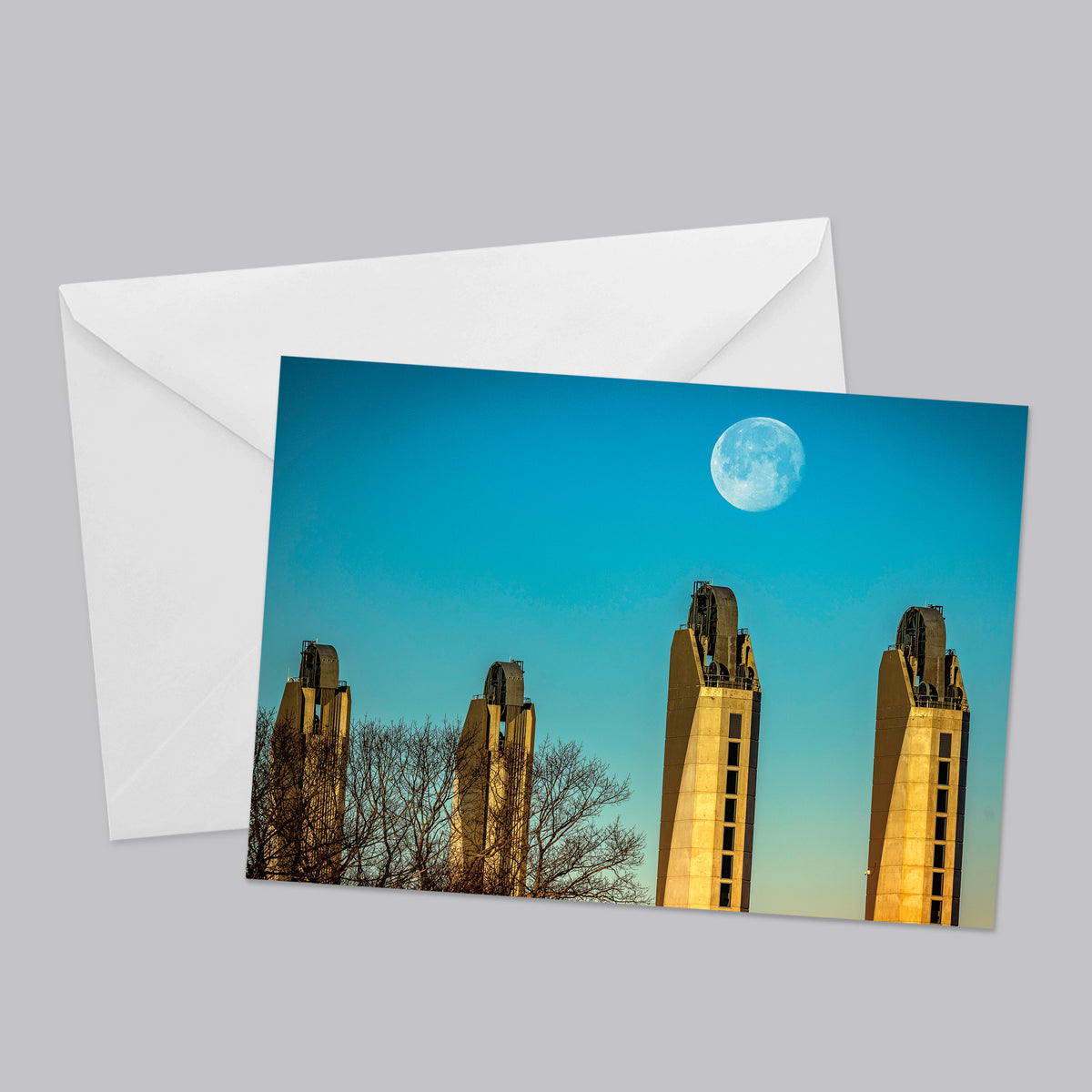 Moon In Sea Breeze Greeting Card Set - Thephotographybar